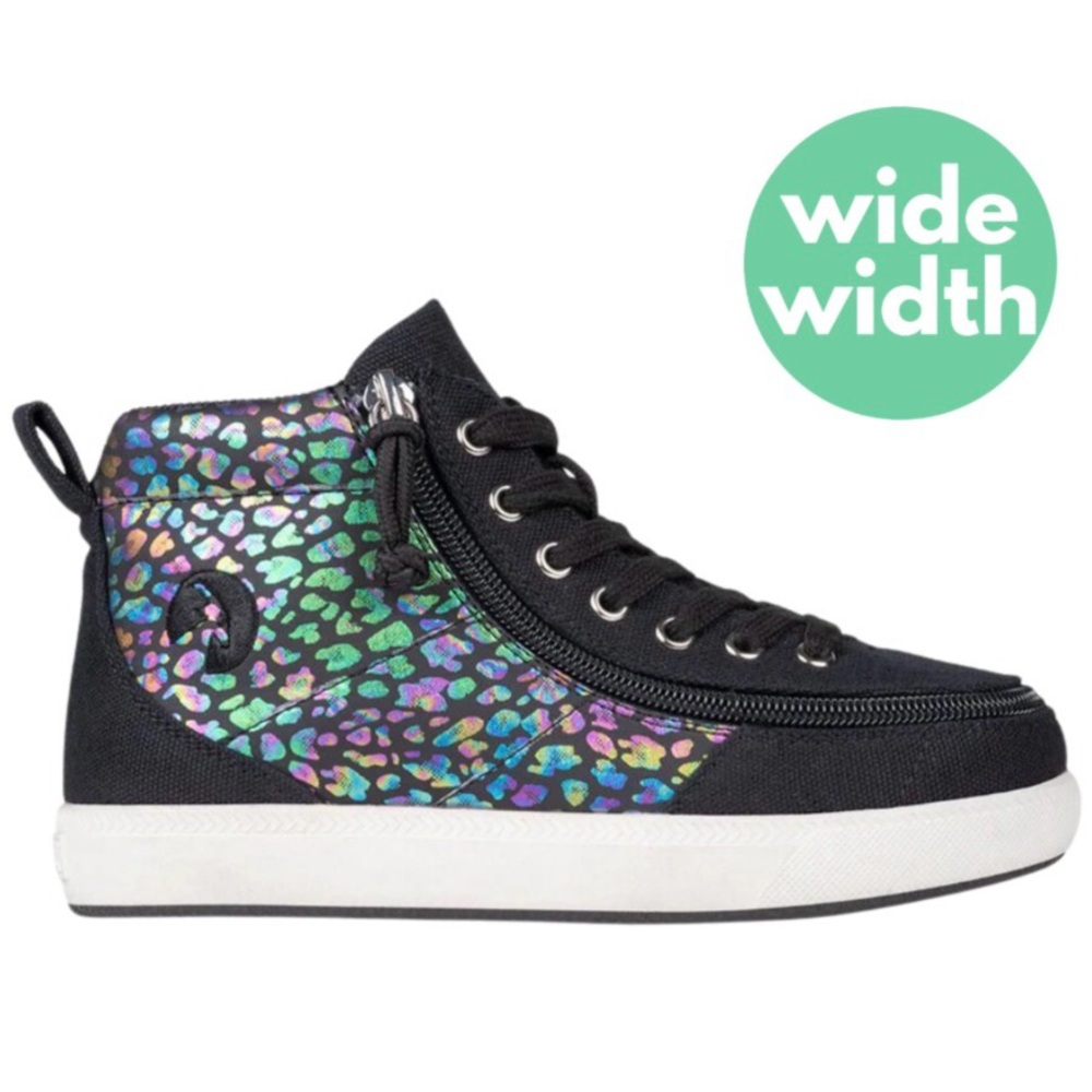 BILLY CLASSIC WDR HIGH TOP BLACK LEOPARD  Size 5W NIB